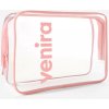 VENIRA kozmetická taška - priehľadná, ružová, veľ. M priehľadná, ružová, veľ. M