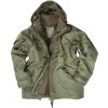 KABÁT TYP US NAVY 3 VRSTVOVÝ LAMINÁT VODE A VETRU ODOLNÝ S VYNÍMATEĽNOU FLEECE VLOŽKOU - OLIV ZELENÁ