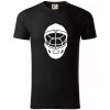Florbal maska - Tričko z organickej bavlny - 2XL ( Čierna )