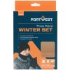 PORTWEST B035 / Sada zimných doplnkov čiapky, rukavice, nákrčník - čierna
