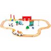 Aga4Kids Drevená vláčikodráha DS5647 33 dielov