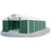 Skladový stan 5x10x2,5m strecha PVC 560g/m2 boky PVC 500g/m2 konštrukcie ZIMA PLUS Bílá Zelená Šedá