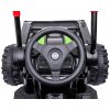 Detský akumulátorový traktor PUSHDOZER s pohyblivou lopatou a FM rádiom