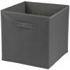 Dochtmann Box Callax úložný box z manšestru tmavosivý 31 x 31 x 31cm