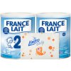 France Lait 2 so železom + DHA 6-12 mesiacov 2x400g + Linteo Baby prebaľovacia podložka