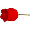 Pretty Love Rose Lover Clitoral Vibrator with Licking Stimulator Gold & Red