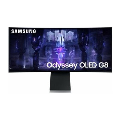 34 SAMSUNG Odyssey G85SB strieborná / OLED / 3440 x 1440 / 21:9 / 0.1ms / 1M: 1 / 250cd / HDMI+DP+USBC (LS34BG850SUXEN)