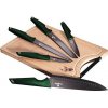BERLINGERHAUS Sada nožů + prkénko 6 ks Emerald Collection BH-2706