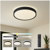 | Brilagi - LED stmievateľné stropné svietidlo ORINO LED/54W/230V 3000-6000K čierne, priemer 43 cm + DO (diaľkové ovládanie) | BRI851