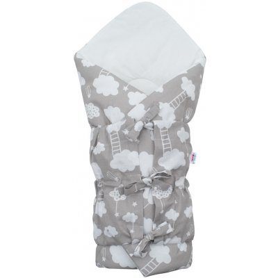 Klasická šnurovacia New Baby Zavinovačka Obláčik sivá Bavlna/Polyester 70x70 cm