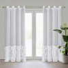 Hotová záclona CARLI biela - na priechodkách