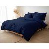 Tom Linen Ľanové obliečky Navy Washed Velikost: 140x220, 70x50