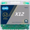 KMC Reťaz X12 126 článkov Aurora Zelený BOX + spojka