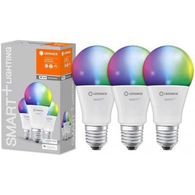 Ledvance SADA 3x LED RGBW Stmievateľná žiarovka SMART+ E27/9W/230V 2700K-6500K - Ledvance P224710 + záruka 3 roky zadarmo