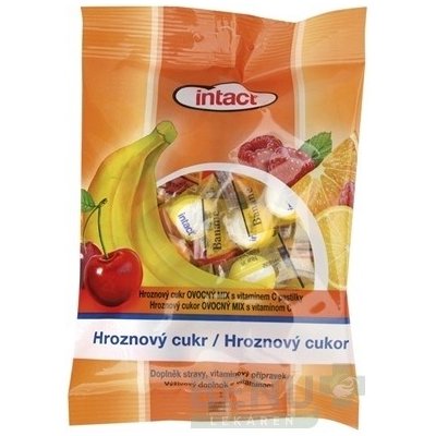 INTACT Hroznový cukor OVOCNÝ MIX pastilky s vitamínom C 1x75 g od 1,72 € -  Heureka.sk