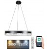 NEDES LED Stmievateľný luster na lanku LED/80W/230V 3000-6500K čierna + diaľkové ovládanie ND4047 + záruka 3 roky zadarmo