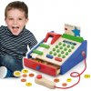 Viga Toys VIGA Drevená pokladňa s príslušenstvom Montessori skener