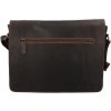 Greenwood Kožená taška cez rameno UNI DINGO hnedá