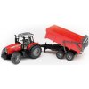 Bruder 02045 Traktor Massey Ferguson 7480 s prívesom