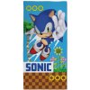 Halantex Bavlnená plážová osuška Sonic motív Dash Endless Runner Game 70 x 140 cm
