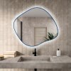 Baltica Design Bright Stain III zrkadlo 50x43 cm s osvetlením modrá 5904107932149
