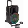 Mobilný LED stĺp 12'' 30cm USB BT MIC FM RGB