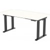 DELSO Elektrický výškovo nastaviteľný stôl STABLER PRO - 200 cm, 80 cm, Čierna, Biela
