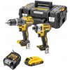 COMBO SÚPRAVA DEWALT DCK266P2 VŔTACÍ SKRUTKOVAČ DCD796 RÁZOVÝ UŤAHOVÁK DCF887 2x5,0Ah 18V