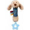 BabyOno plyšová hračka s pískatkom a hryzátkom Dog Willy béžová