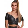 Spodné prádlo - BRMARINA001 top čierny veľkosť XL - Demoniq BRMarina001 Top