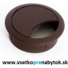 Káblová prechodka okrúhla fi 60 mm (hnedá)