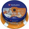 VERBATIM DVD-R(25-Pack)Vreteno/ Inkjet Printable/ 16x/ 4.7GB 43538