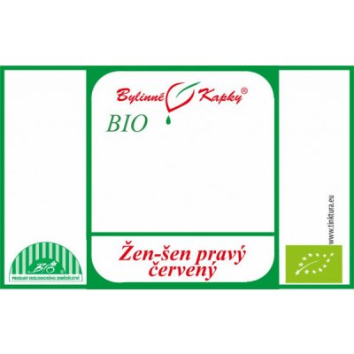 Bylinné kapky Žen-šen žen šen ženšen pravý červený BIO bylinné kvapky tinktúra 50 ml