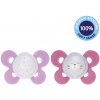 Chicco Physio Comfort silikón nočný dievča hviezdy/macko 2 ks V000898