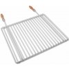 Grilovací rošt DEOS Nerezový grilovací rošt s nastaviteľnou šírkou 45-55x37cm s rukoväťou (DE1304)