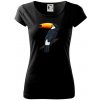 Tukan kreslený - Dámske tričko Pure - M ( Čierna )