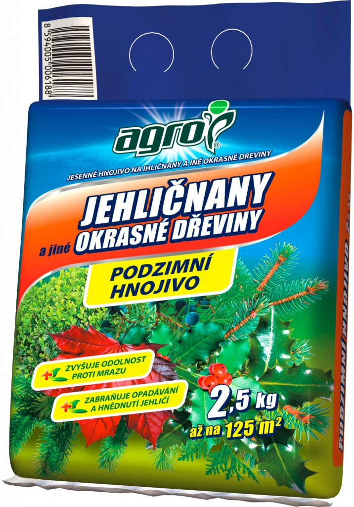 Agro CS Jesenné hnojivo na ihličnany a iné okrasné dreviny 2.5 kg