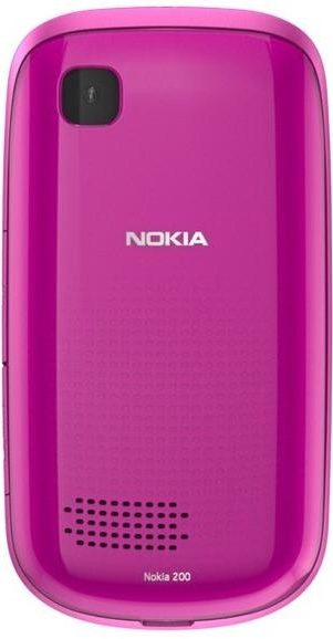 Kryt Nokia Asha 200 zadný ružový