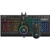 Marvo CM305, RGB sada klávesnice s hernou myšou a slúchadlami, CZ/SK, herná, membránová typ drôtová (USB), čierna, RGB podsvietená CM305 CZ/SK