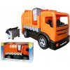 Lena Popelářské auto 2 osé Oranžové 2166