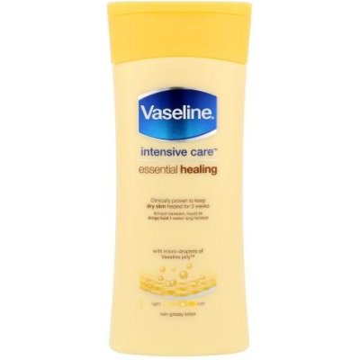 Vaseline Essential Healing telové mlieko hydratačné Intensive Care, With Micro-Droplets Of Vaseline Jelly 200 ml