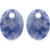 Sparkling Jewels Oválne prívesky na náušnice z aventurínu EAGEM37 MO