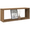 vidaXL Nástenné poličky v tvare kocky 4 ks 60x15x23cm kompozitné drevo 856590
