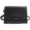 Čierna crossbody dámska kabelka v hadím dizajne NEW BERRY