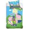 Bavlnené obliečky do postieľky Peppa Pig, 100/135+60/40, PP234018