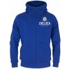 Chelsea FC Mikina Chelsea FC svetlo modrá kapucňa zips
