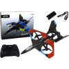 LeanToys Quadcopter RC Fighter Letadlo na dálkové ovládání červené