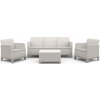 Keter SCANDI FORMA 3 SEATERS SET Pebble grey/Soft biege