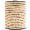 Lano jutové 4-vlákna, prírodné 8mm/100m