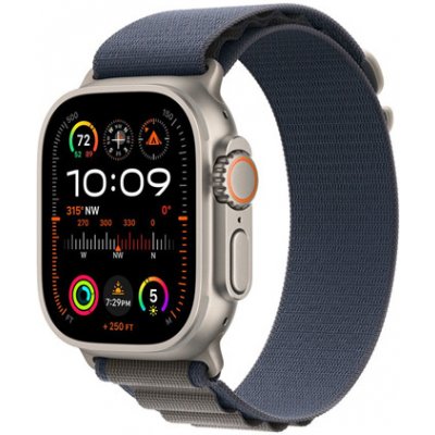 Apple Watch Ultra 2 GPS + Cellular 49mm Titánové puzdro s modrým alpským ťahom - Small